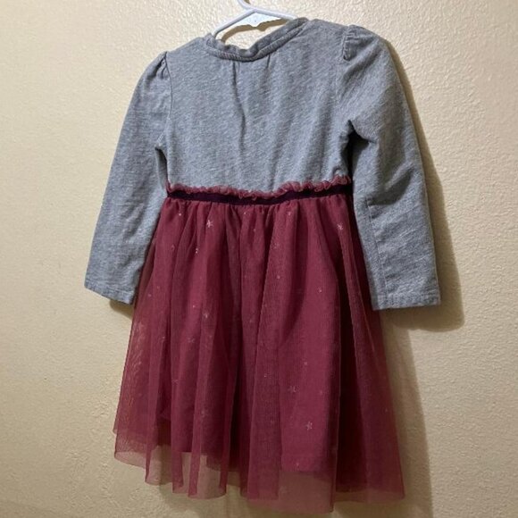 Tu Kids Peppa Pig Girls Long Sleeve Lined Tulle Skirt Dress Size 1.5-2 Years - Picture 2 of 7